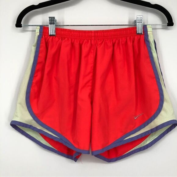 Nike Tempo Running Shorts Neon Orange Womens Small - Picture 1 of 6